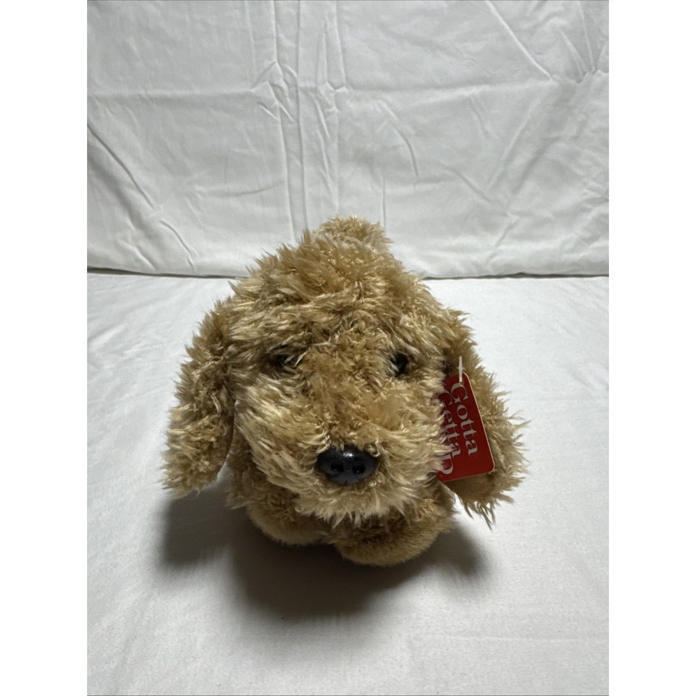 Gund Barky Puppy Dog Plush 7" Red Collar Stuffed Animal Toy 5032 NEW Golden